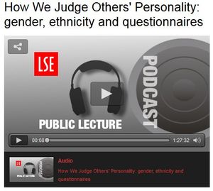 LSE Public Lecture Dr Jana Uher 08 June 2017